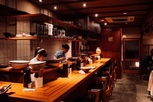   at Japanese Mazemen Maruta in Kyoto