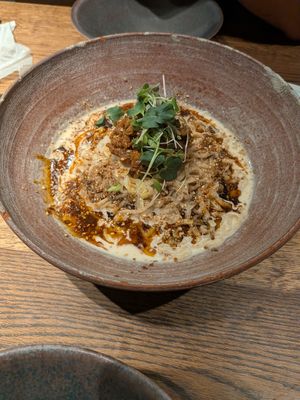 I will be dreaming about this ramen for years to come. at Japanese Mazemen Maruta in Kyoto