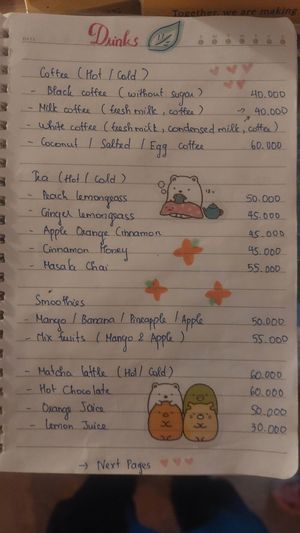 Drinks at Loco.bakery in Ta Van