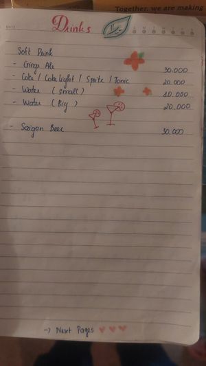 Soft drinks at Loco.bakery in Ta Van