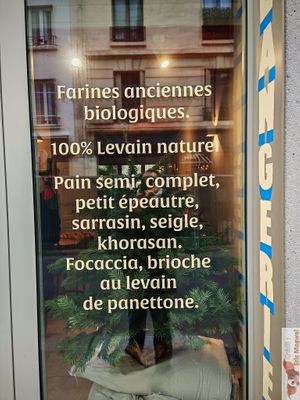 Type of sourdough bread made from ancient wheat at La Boulangerie Nouvelle in Paris