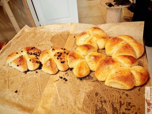 Brioche with or without chocolate at La Boulangerie Nouvelle in Paris