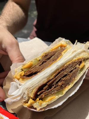 Pastrami sandwich  at Die Vegane Fleischerei in Augsburg