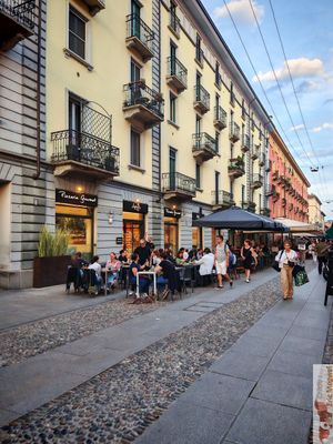 Ouside at Assaje - Navigli in Milan