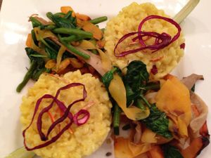 Kenyan dish at LoVegan in Bucharest