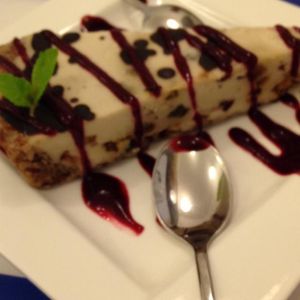 yummy dessert at LoVegan in Bucharest