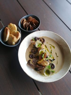 King Oyster Scallops at FYRE Dining in Paarl