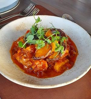 Charred Spiced Butternut at FYRE Dining in Paarl