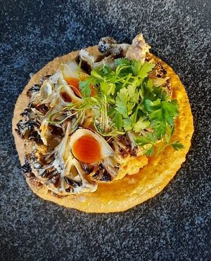 Roasted Cauliflower Steak at FYRE Dining in Paarl