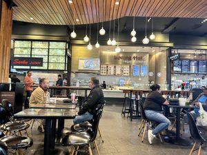 Food court  at Loving Hut in Santa Clara