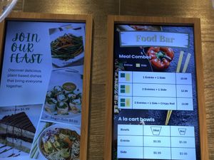 Prices (sept 2024)  at Loving Hut in Santa Clara