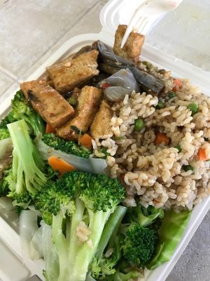 Combo meal  at Loving Hut in Santa Clara