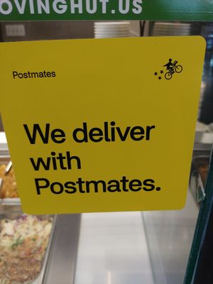 Postmates Delivery at Loving Hut in Santa Clara
