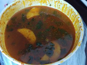 $10.49 Spicy Royal Soup: Not our favorite, lacking flavor at Loving Hut in Santa Clara