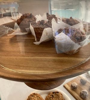 Banana muffins (vegan) at Fuga Café in Madrid