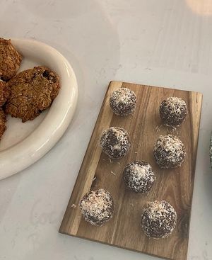 Energy balls, vegan at Fuga Café in Madrid