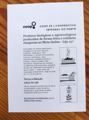Coop99 at Coop99 Cooperativa Integral do Porto  in Porto