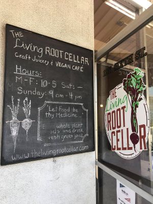 Website for updated business hours.  at The Living Root Cafe in Redlands