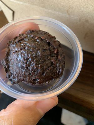 Black Bean Brownie  at The Living Root Cafe in Redlands