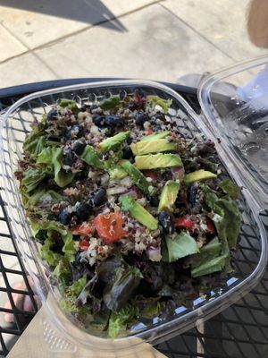 Quinoa salad  at The Living Root Cafe in Redlands
