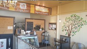 Inside at The Living Root Cafe in Redlands