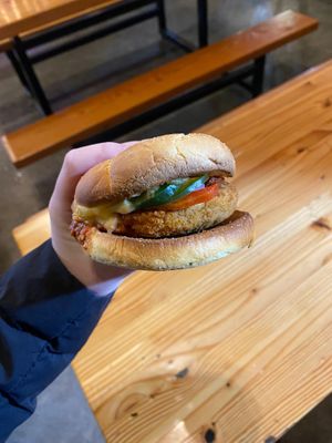 Chicken Parmesan sandwich was great, but had a slight chemically taste. I enjoyed having a hot sandwich on a cold night.  at The Blue Dragon in Hillsboro