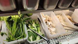 Teil des Buffets at Mala Hot - 小红门麻辣烫 in Reutlingen