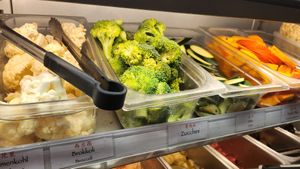 Teil des Buffets at Mala Hot - 小红门麻辣烫 in Reutlingen