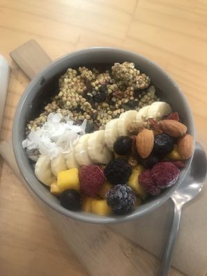 Smoothie bowl $17.50  at The Plant Organic Cafe and Market in Bunbury