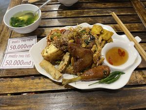 Best veg chickn wings I’ve ever had!!!  at Quan Chay Dam in Hoi An