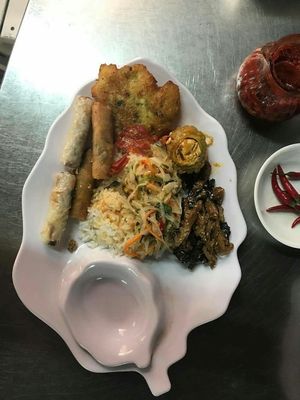 Morning buffet (30k dongs) at Quan Chay Dam in Hoi An