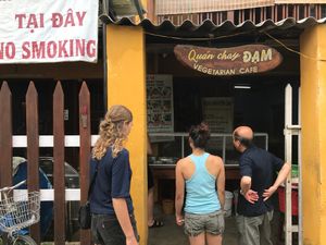 Everythings is vegetarian. at Quan Chay Dam in Hoi An