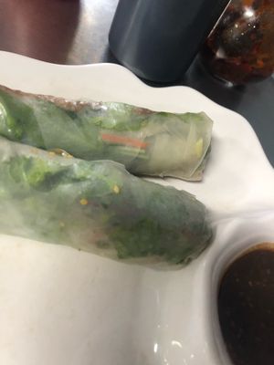 Rice paper rolls - delicious  at Quan Chay Dam in Hoi An