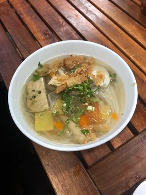 Pho noddles  at Quan Chay Dam in Hoi An