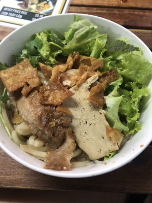 Local dish made vegan  at Quan Chay Dam in Hoi An
