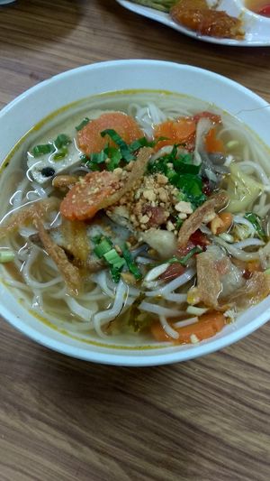 The yummiest pho at Quan Chay Dam in Hoi An