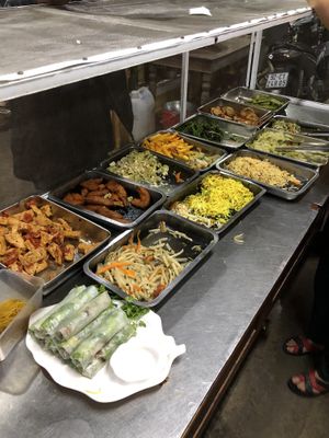 Vegan buffet  at Quan Chay Dam in Hoi An