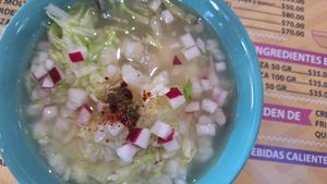 Yummy 😋 ¡Pozole! at Pozole Mio in Puebla