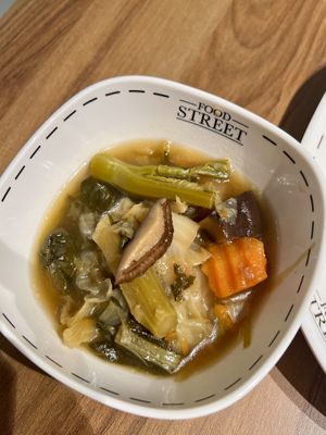 Veg broth   at Sawasdee Vegetarian in Bangkok