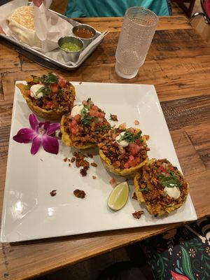 Tostones rellenos   at Juan More Taco  in Richmond