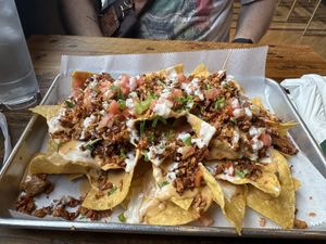 Nachos with chorizoo  at Juan More Taco  in Richmond