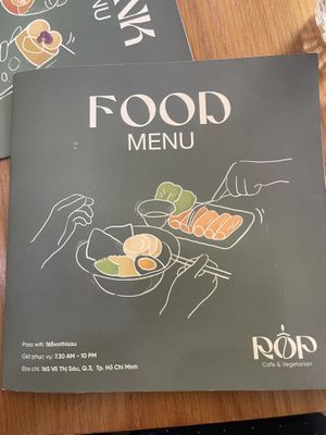 Menu   at RỐP - Cafe & Vegetarian in Ho Chi Minh City