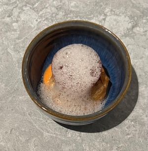 Shiitake dish at Hotel Sainte-Victoire Restaurant in Vauvenargues