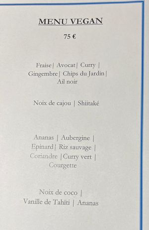 Vegan degustation menu in early October 2024 at Hotel Sainte-Victoire Restaurant in Vauvenargues