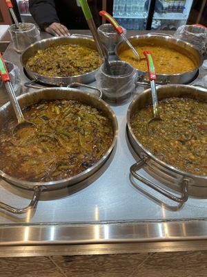 Some of the many options.   at MONA'S in London