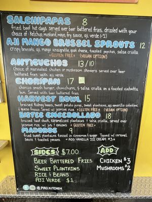 Menu   at Piro in Eugene