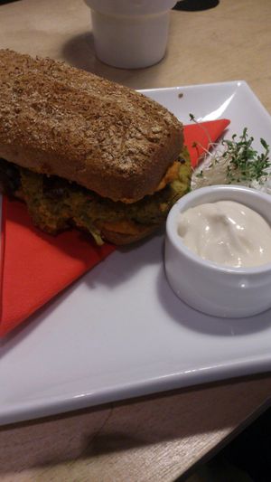 Pate sandwich with mayo at W Gruncie Rzeczy in Warsaw