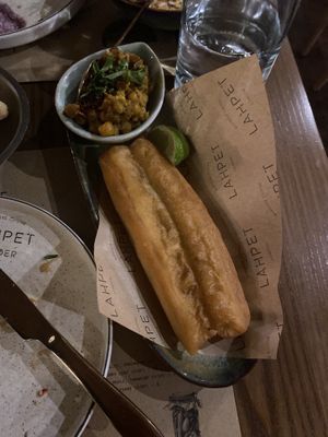 A doughy bready spongy delight   at Lahpet Larder in South East London