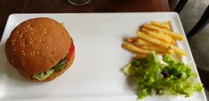 Multigrain theory burger at Green Theory in Bangalore
