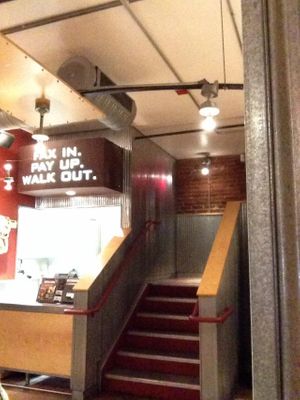 The to go corner from pre-orders at Chipotle - M St NW in Washington